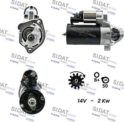 Sidat S12BH0170A2 - Motorino d'avviamento autozon.pro