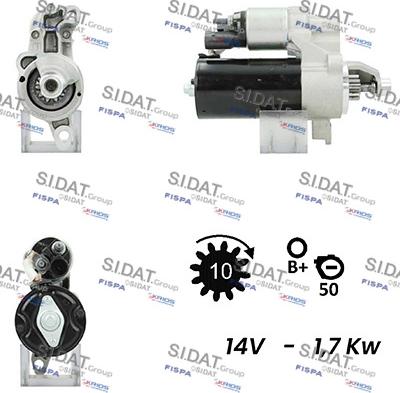 Sidat S12BH0171A2 - Motorino d'avviamento autozon.pro