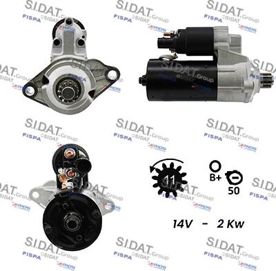 Sidat S12BH0177A2 - Motorino d'avviamento autozon.pro