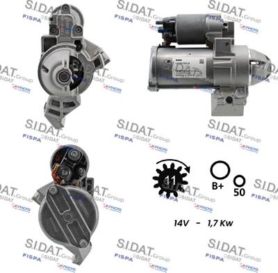 Sidat S12BH0847 - Motorino d'avviamento autozon.pro