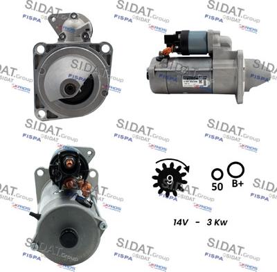 Sidat S12BH0857 - Motorino d'avviamento autozon.pro