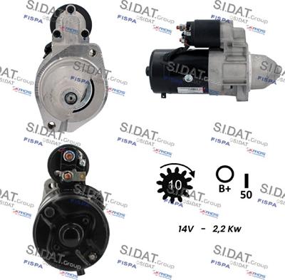 Sidat S12BH0808A2 - Motorino d'avviamento autozon.pro