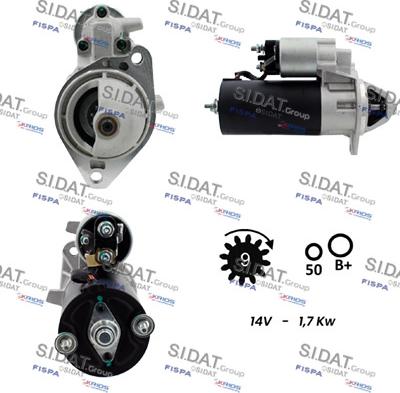 Sidat S12BH0878A2 - Motorino d'avviamento autozon.pro