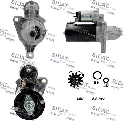 Sidat S12BH0396 - Motorino d'avviamento autozon.pro