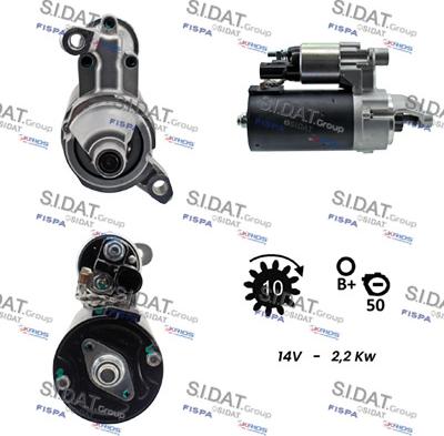 Sidat S12BH0340A2 - Motorino d'avviamento autozon.pro