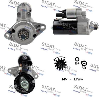 Sidat S12BH0350 - Motorino d'avviamento autozon.pro