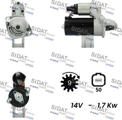 Sidat S12BH0327A2 - Motorino d'avviamento autozon.pro