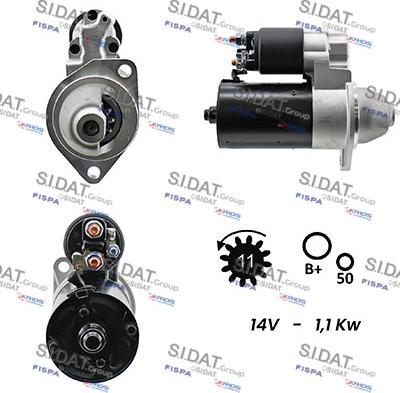 Sidat S12BH0294A2 - Motorino d'avviamento autozon.pro