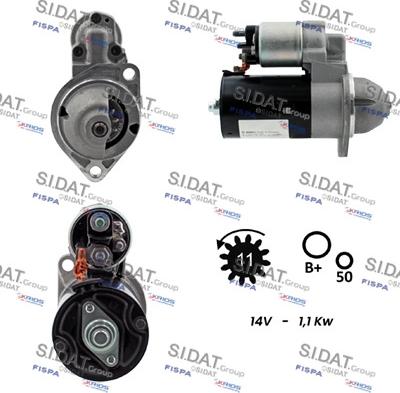 Sidat S12BH0294 - Motorino d'avviamento autozon.pro