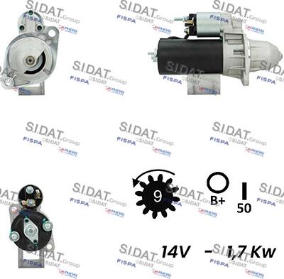 Sidat S12BH0243A2 - Motorino d'avviamento autozon.pro