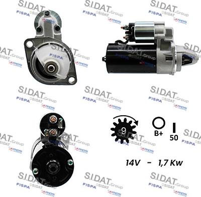 Sidat S12BH0234A2 - Motorino d'avviamento autozon.pro