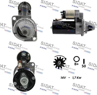 Sidat S12BH0234 - Motorino d'avviamento autozon.pro