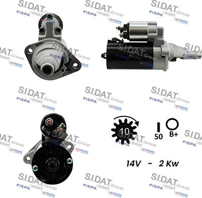 Sidat S12BH0231A2 - Motorino d'avviamento autozon.pro