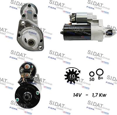 Sidat S12BH0273A2 - Motorino d'avviamento autozon.pro