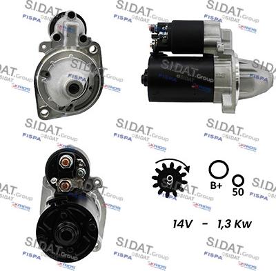 Sidat S12BH0272A2 - Motorino d'avviamento autozon.pro