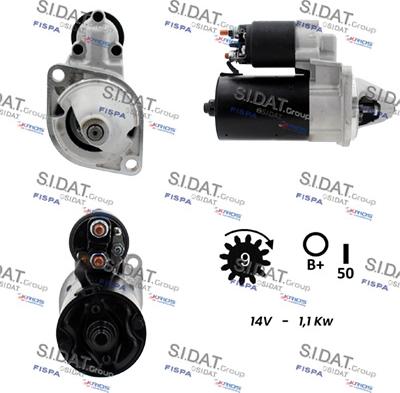 Sidat S12BH0793A2 - Motorino d'avviamento autozon.pro