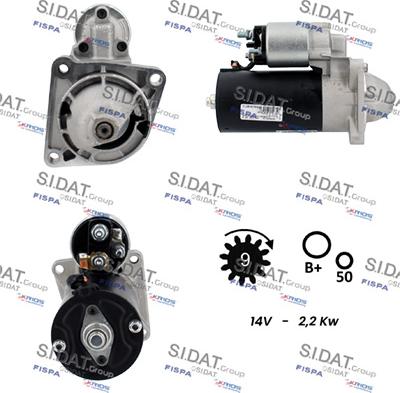 Sidat S12BH0789A2 - Motorino d'avviamento autozon.pro