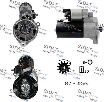 Sidat S12BH0785 - Motorino d'avviamento autozon.pro