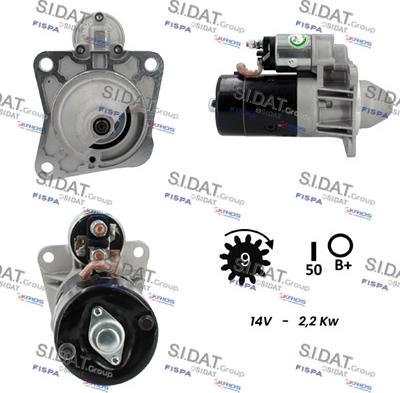 Sidat S12BH0788A2 - Motorino d'avviamento autozon.pro