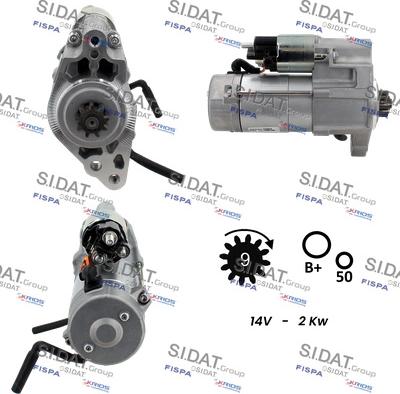 Sidat S12DE0457 - Motorino d'avviamento autozon.pro