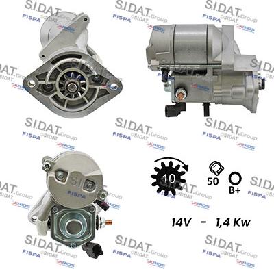 Sidat S12DE0421A2 - Motorino d'avviamento autozon.pro