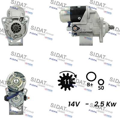 Sidat S12DE0534A2 - Motorino d'avviamento autozon.pro