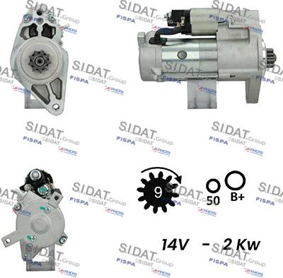 Sidat S12DE0647A2 - Motorino d'avviamento autozon.pro