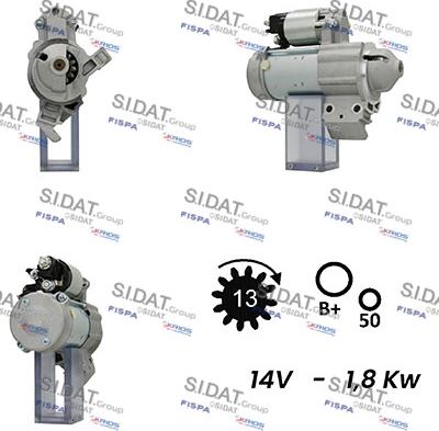 Sidat S12DE0611A2 - Motorino d'avviamento autozon.pro