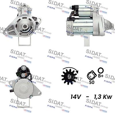 Sidat S12DE0068A2 - Motorino d'avviamento autozon.pro