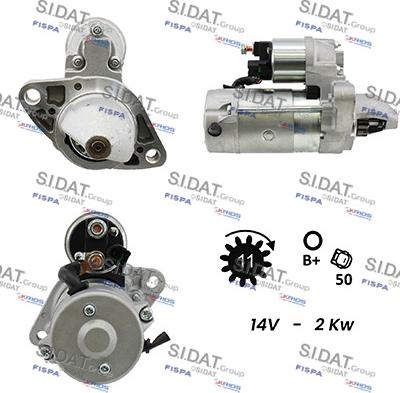 Sidat S12DE0088A2 - Motorino d'avviamento autozon.pro