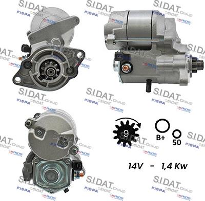 Sidat S12DE0079A2 - Motorino d'avviamento autozon.pro