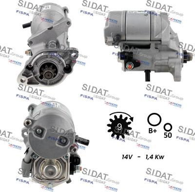 Sidat S12DE0079 - Motorino d'avviamento autozon.pro