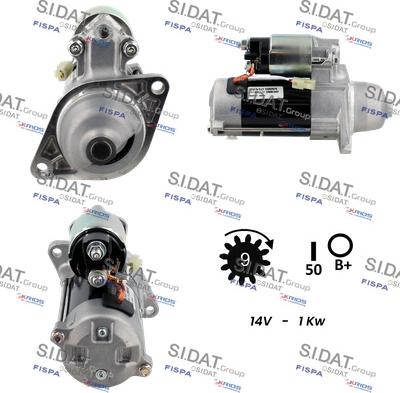 Sidat S12DE0122 - Motorino d'avviamento autozon.pro