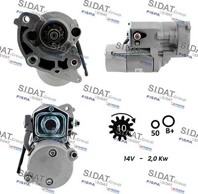 Sidat S12DE0858A2 - Motorino d'avviamento autozon.pro