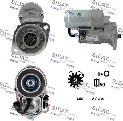 Sidat S12DE0830A2 - Motorino d'avviamento autozon.pro