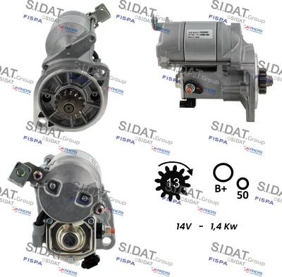 Sidat S12DE0398 - Motorino d'avviamento autozon.pro