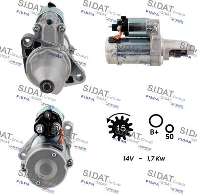 Sidat S12DE0359 - Motorino d'avviamento autozon.pro