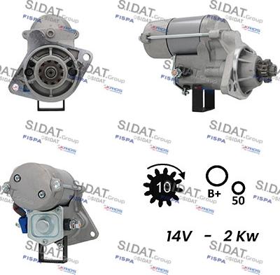 Sidat S12DE0711A2 - Motorino d'avviamento autozon.pro