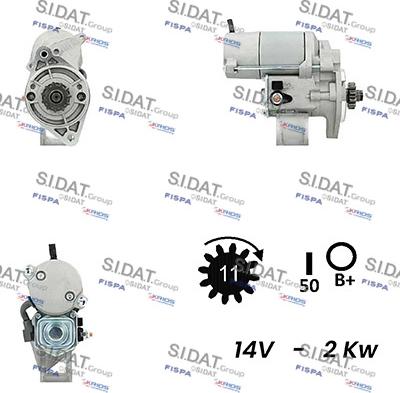 Sidat S12DE0718A2 - Motorino d'avviamento autozon.pro