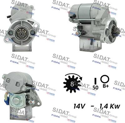 Sidat S12DE0725A2 - Motorino d'avviamento autozon.pro