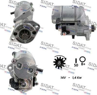 Sidat S12DE0725 - Motorino d'avviamento autozon.pro