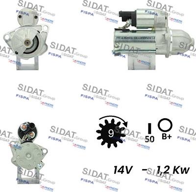 Sidat S12DR0655A2 - Motorino d'avviamento autozon.pro