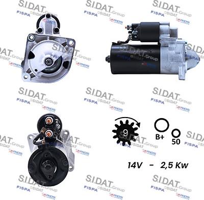 Sidat S12DR0003A2 - Motorino d'avviamento autozon.pro