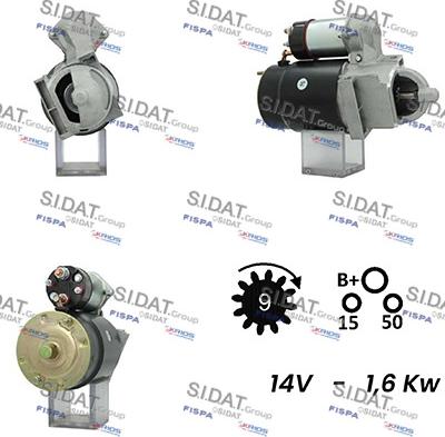 Sidat S12DR0748A2 - Motorino d'avviamento autozon.pro