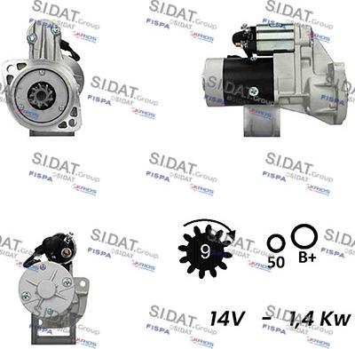 Sidat S12HT0575A2 - Motorino d'avviamento autozon.pro