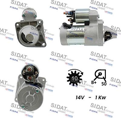 Sidat S12HT0019A2 - Motorino d'avviamento autozon.pro