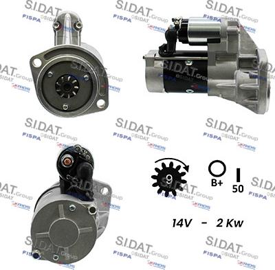 Sidat S12HT0034A2 - Motorino d'avviamento autozon.pro