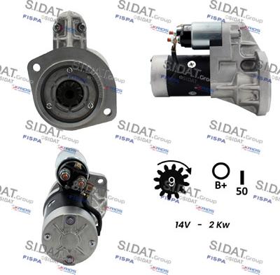 Sidat S12HT0034 - Motorino d'avviamento autozon.pro