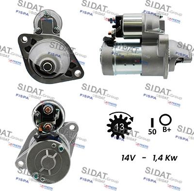 Sidat S12HT0037A2 - Motorino d'avviamento autozon.pro