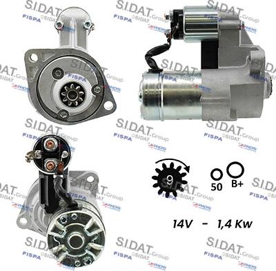 Sidat S12HT0107A2 - Motorino d'avviamento autozon.pro